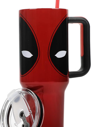 Bioworld Deadpool Nerdin' Since The 90s 40 Oz Stainless Steel Tumbler