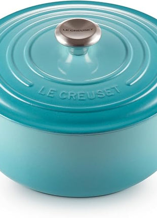 Le Creuset Enameled Cast Iron Signature Round Dutch Oven, 5.5 qt., Caribbean