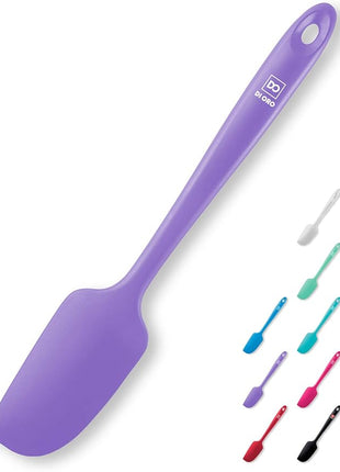 DI ORO Mini Spatula - Small Spatulas Silicone Heat-Resistant up to 600°F - Silicone Kitchen Scraper for Baking & Cooking BPA Free - Mixing Spatula Dishwasher Safe - Nonstick Cookware Safe (Lavender)