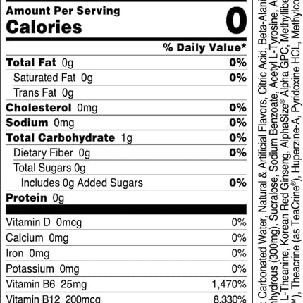 Bucked Up Energy Drink 300mg (Blood Raz) (12 CT)