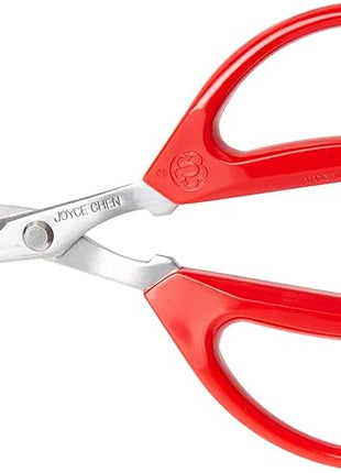 Joyce Chen Original Unlimited Kitchen Scissors All Purpose Kitchen Shears With Comfortable Handles, Red