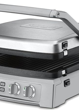 Cuisinart GR-150P1 Deluxe Electric Griddler, Stainless Steel