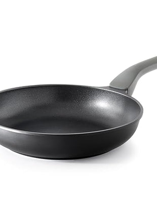 PRICUSIS Nonstick Frying Pan, 8/10/12 Inch Skillet with Stay Cool Handle, Fully Coated, Induction Compatible & Oven Safe, 100% Dishwasher Safe, PTFE & PFOA Free（10 Inch, Black Sesame）