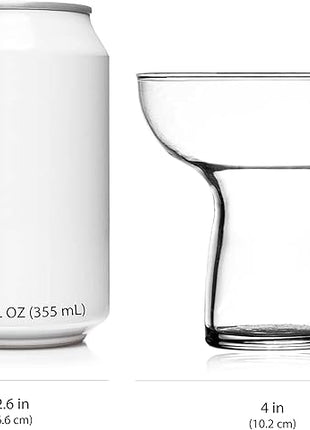 Libbey Stemless Margarita Glasses Set of 6, 10.25 ounces Classic Margarita Glasses Lightweight, Fancy Glassware Set for Celebrations