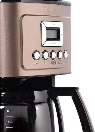 Cuisinart Coffee Maker, 14-Cup Glass Carafe, Fully Automatic for Brew Strength Control & 1-4 Cup Setting, Stainless Steel, DCC-3200UMB, Umber