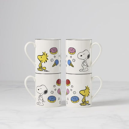 Lenox 897580 Chef Snoopy Mugs, Set Of 4