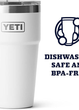 YETI Rambler Stackable Pint, Vacuum Insulated, Stainless Steel with MagSlider Lid