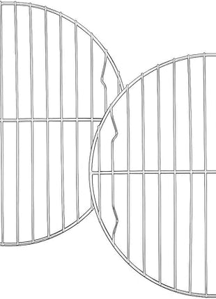TeamFar Round Cooling Rack Set of 2, 9 Inch Round Baking Steaming Roasting Rack Set Stainless Steel, Healthy & Dishwasher Safe, Mirror Finish & Rust Free
