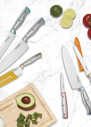 Cuisinart C77CR-10P 10pc Stainless Steel ColorCore™ Color Rivet Set with Blade Guards