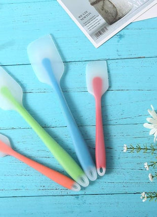 Silicone Spatula Set of 4 - Heat Resistant Flexible Spatula 450F with Stainless Steel Core - Food Grade Premium Good Grip Kitchen Utensils - Seamless, Heavy Duty, BPA Free, Dishwasher Safe