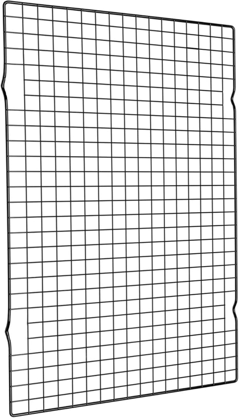 BRIOUT Cooling Rack for Baking, 16x10 Inches Baking Rack, Thick Wire Cookie Rack for Cooking, Roasting, Grilling, Drying, Oven Safe, Fits Half Sheet Pan, Black