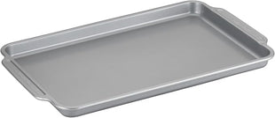 Farberware Nonstick Steel Bakeware Set with Cooling Rack, Baking Pan and Cookie Sheet Set with Nonstick Bread Pan and Cooling Grid, 10-Piece Set, Gray