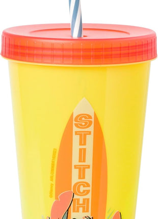 Silver Buffalo Disney Lilo and Stitch 4 Pack Color Changing Plastic Tumbler Set Featuring Stitch, 24 Ounces