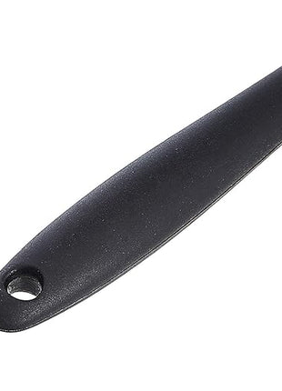 Amazon Basics Non-Stick Heat Resistant Rectangular Silicone Spatula Set, 2 Small & 2 Large Spatulas, Black, Pack of 4