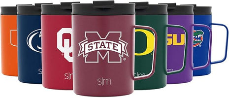 Simple Modern Officially Licensed Collegiate University Coffee Mug with Leakproof Lid Insulated Stainless Steel Travel Mug | Scout, Classic Collection | 12oz