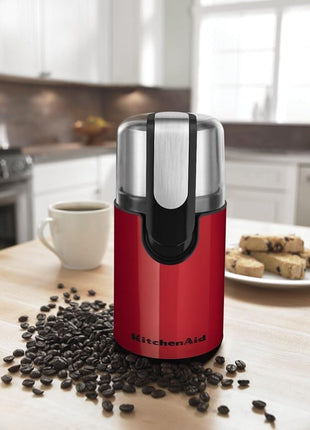 KitchenAid BCG111ER Blade Coffee Grinder, 4 oz, Empire Red