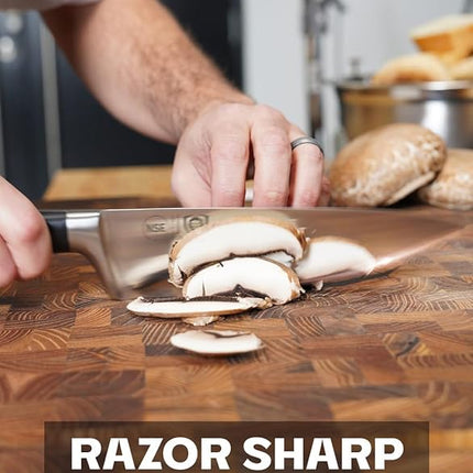 Dalstrong 3pc Knife Set - Gladiator Series Elite - Chef Essentials - Chef Knife, Santoku Knife, Paring Knife - G10 Handle - High Carbon German Steel - w/Sheaths - NSF Certified