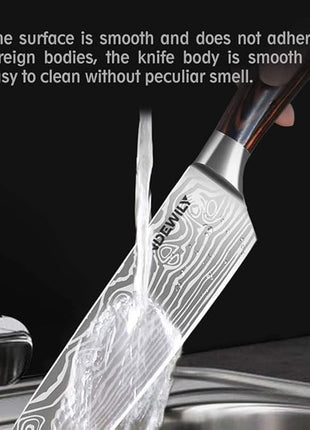 Professional Kitchen Knives High Carbon Stainless Steel Chef Knife Set,3PCS Ultra Sharp Japanese Knife with Sheath,Ergonomic Pakkawood Handle Elegant Gift Box for Home or Restaurant