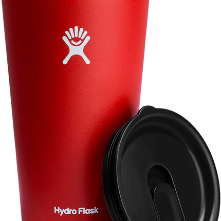 Hydro Flask All Around Tumbler Press-in Lid, Insulated Travel Mug, Stainless Steel Coffee Cup 28 Oz Goji