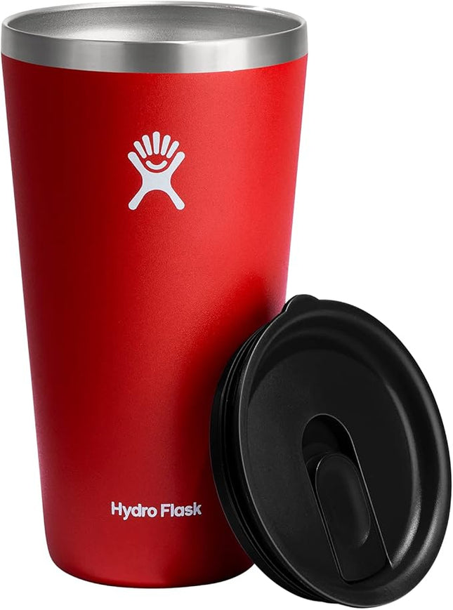 Hydro Flask All Around Tumbler Press-in Lid, Insulated Travel Mug, Stainless Steel Coffee Cup 28 Oz Goji
