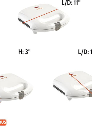 IMUSA USA 4 Slot Electric Arepa Maker with Nonstick Surface (1,200-Watts)