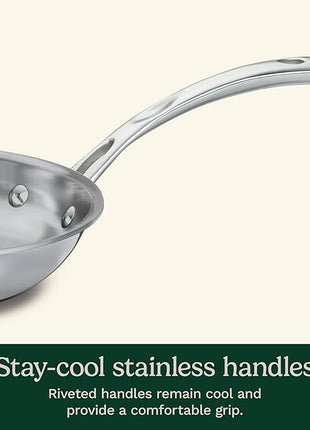 Cuisinart French Classic Tri-Ply Stainless 10-Piece Cookware Set, Silver