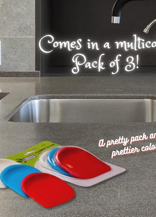 SULLINS Pan Scraper, Pack Of 3 | Pan Scraper Tool | Pot Scraper | Dish Scraper | Dish Scraper Tool | Unique Silicone Grip Design - No Slipping Unlike Other Scrapers