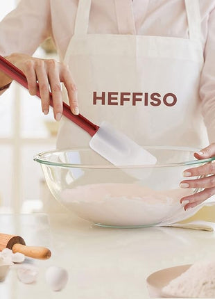 Silicone High Heat Spatula Set, 3pc (9.5/14/16Inches) - Commercial Rubber Spatula for Cooking