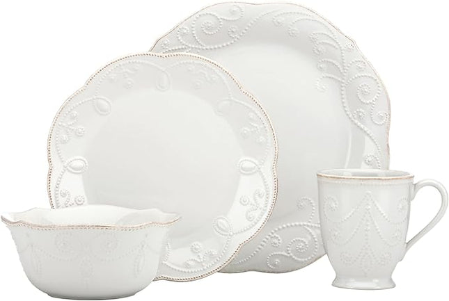 Lenox French Perle 4-Piece Place Setting, 12 ounces