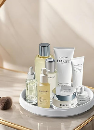 Lazy Susan Organizers for Kitchen Storage - 4 Set of Turntables for Cabinet, Pantry Organization Countertop,Vanity and Table,10 Inch Rotating Tray Spice Rack, Bathroom Fridge and Makeup Organizing