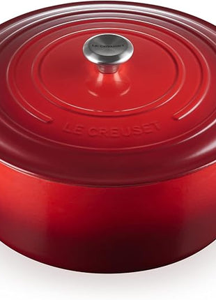 Le Creuset Enameled Cast Iron Signature Round Dutch Oven, 13.25 qt., Cerise