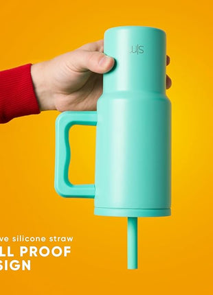 Simple Modern Kids Tumbler Lid with Straw | Reusable Replacement ONLY Fits Stainless Steel 24oz Trek Water Bottle Cup | Kids Trek Collection | Midnight Black