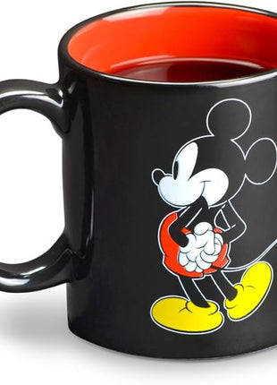 Disney Mickey Mouse Mug Warmer with 12 oz Mug by Select Brands - Coffee Cup Warmer with Ceramic Mug Included - Electric Warmer Plate for Home & Office - Disney Kitchen Accessories - Mickey Mouse