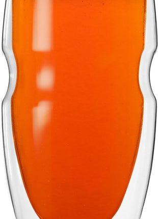 Ozeri Serafino Double Wall Insulated Beverage and Coffee Glasses, 12-Ounce, Set of 2