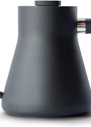 Fellow Stagg Stovetop Pour-Over Coffee and Tea Kettle - Gooseneck Teapot with Precision Pour Spout, Built-In Thermometer, Matte Black, 1 Liter