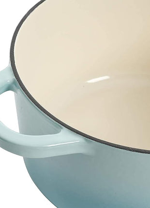 Crock-Pot Artisan Round Enameled Cast Iron Dutch Oven, 3-Quart, Aqua