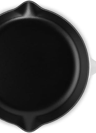 Le Creuset Enameled Cast Iron Signature Iron Handle Skillet, 11.75", White