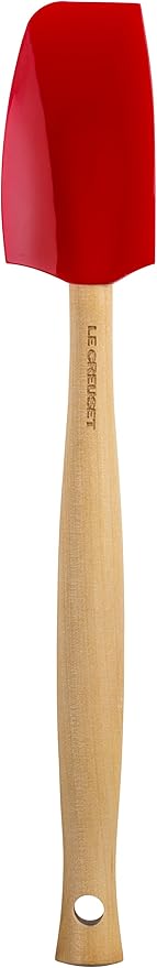 Le Creuset Silicone Craft Series Small Spatula, 11 1/8" x 1 3/4", Cerise