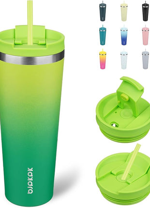 BJPKPK 26oz Tumbler With lid And Straw Stainless Steel Travel Coffee Mug Insulated Tumblers Cups,Bamboo Grove