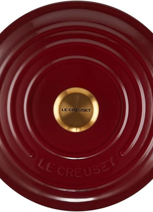 Le Creuset Enameled Cast Iron Signature Round Dutch Oven, 5.5 qt., Rhone