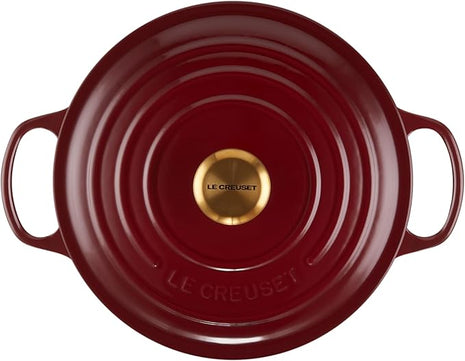 Le Creuset Enameled Cast Iron Signature Round Dutch Oven, 5.5 qt., Rhone