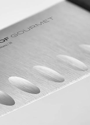 WÜSTHOF Gourmet 5" Hollow Edge Santoku Knife, Black