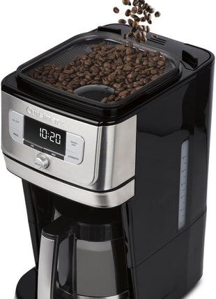 Cuisinart DGB-800C Fully Automatic 12-Cup Burr Grind & BrewTM Coffeemaker, Black/Silver, 1 Count, Silver