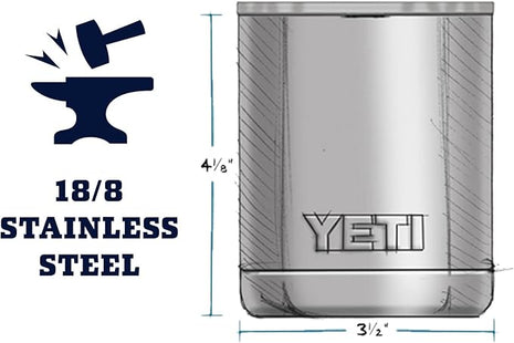 YETI Rambler 10 oz Lowball, Vacuum Insulated, Stainless Steel with MagSlider Lid
