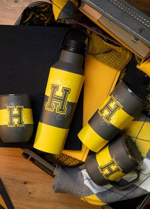 Corkcicle Stemless Insulated Wine Glass Tumbler - Keeps Beverages Cold 6 Hours & Hot 3 Hours - Stainless Steel - Easy-Grip - Summer Drinkware Gift - Keeps Drinks Ice Cold - 12 oz - Hufflepuff