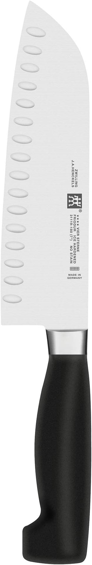 ZWILLING Four Star 7-inch Hollow Edge Santoku Knife