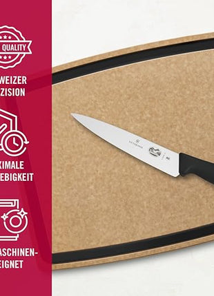 Victorinox Fibrox 6 Inch Straight Chef's Knife,Black