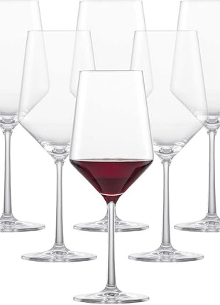 ZWIESEL GLAS Pure Cabernet Red Wine Glass (Set of 6), Graceful Wine Glasses for Red Wine, Dishwasher-Safe Tritan Crystal Glasses, Made in Germany (18 Ounce)