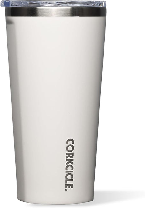 Corkcicle Classic Tumbler - Keeps Drinks Cold for 9 Hours & Hot for 3 - Triple-Insulated Stainless Steel - Holiday Tumbler Gift - 16 oz - Oat Milk