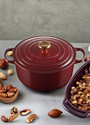 Le Creuset Enameled Cast Iron Signature Round Dutch Oven, 7.25 qt., Rhone